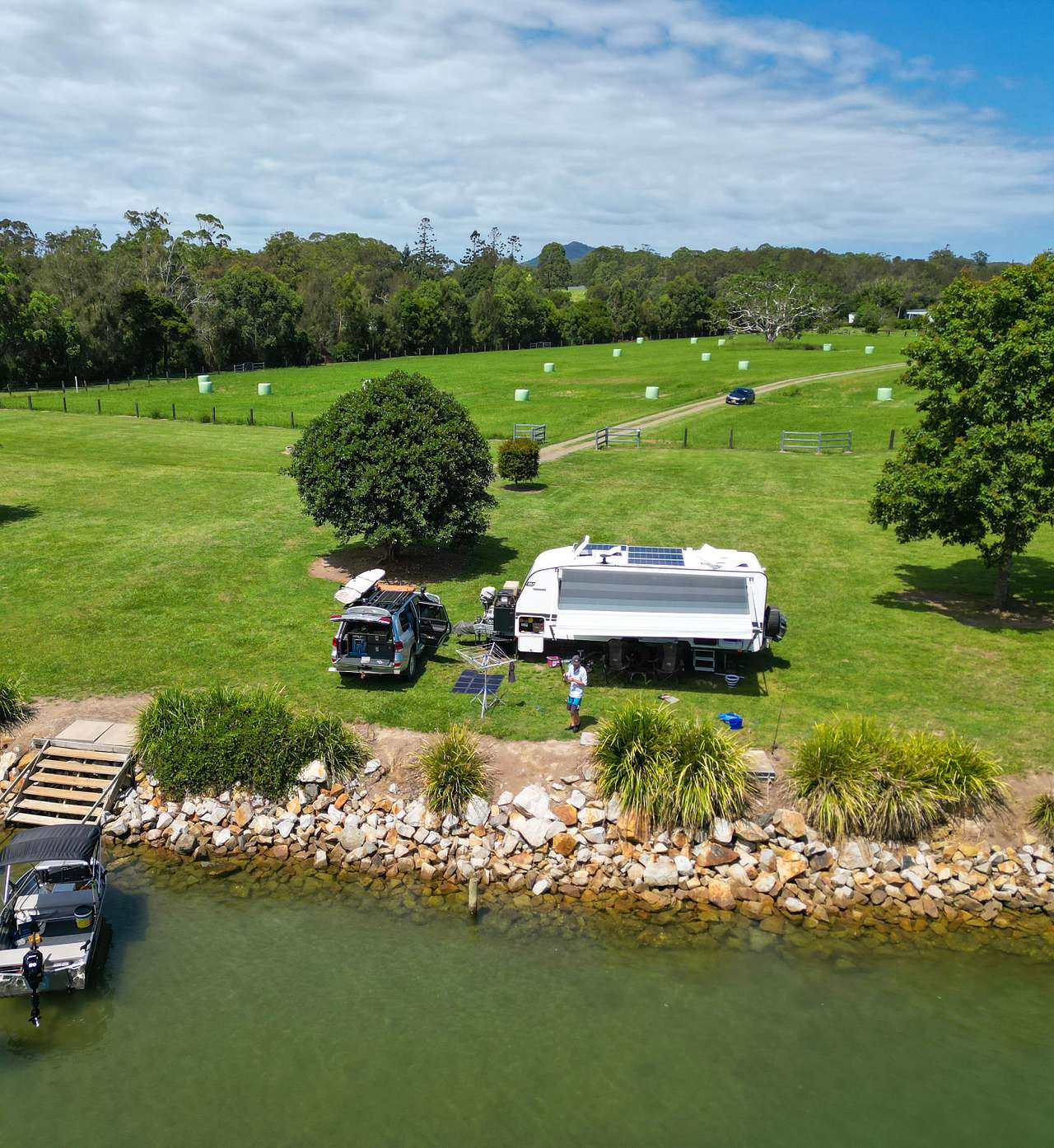 Site 3 - Full River frontage Left of communal stairs