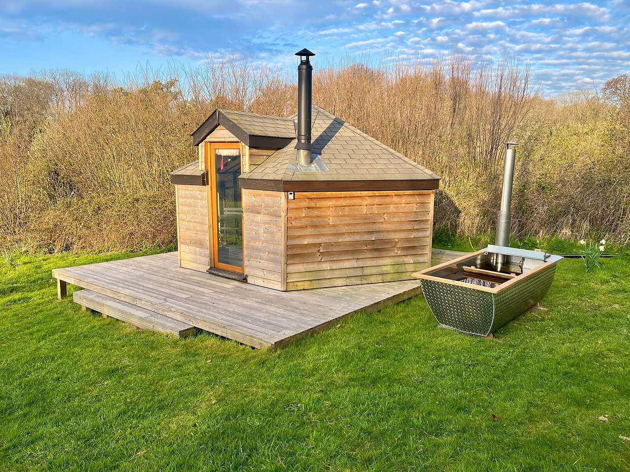 Glamping, wild swimming, tennis