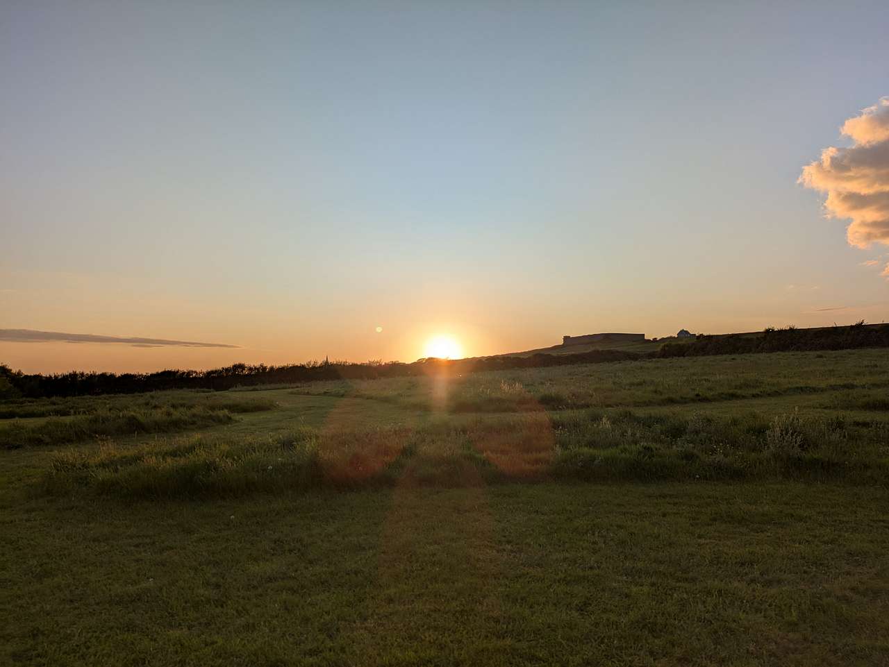 Sunset from the campsite 