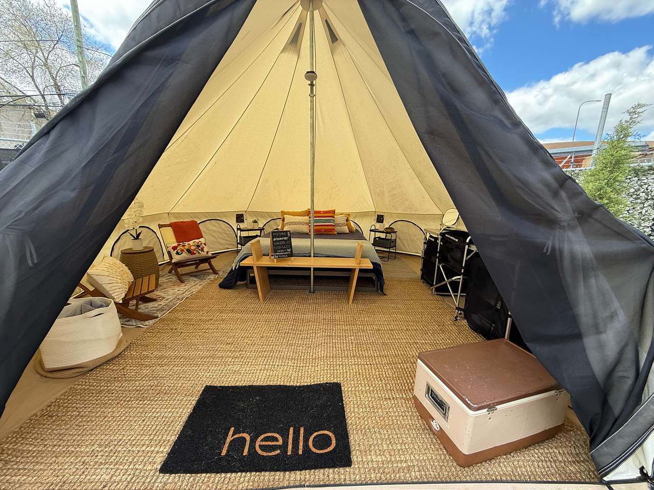 Glamp Chicago Yurt Urban Campsite