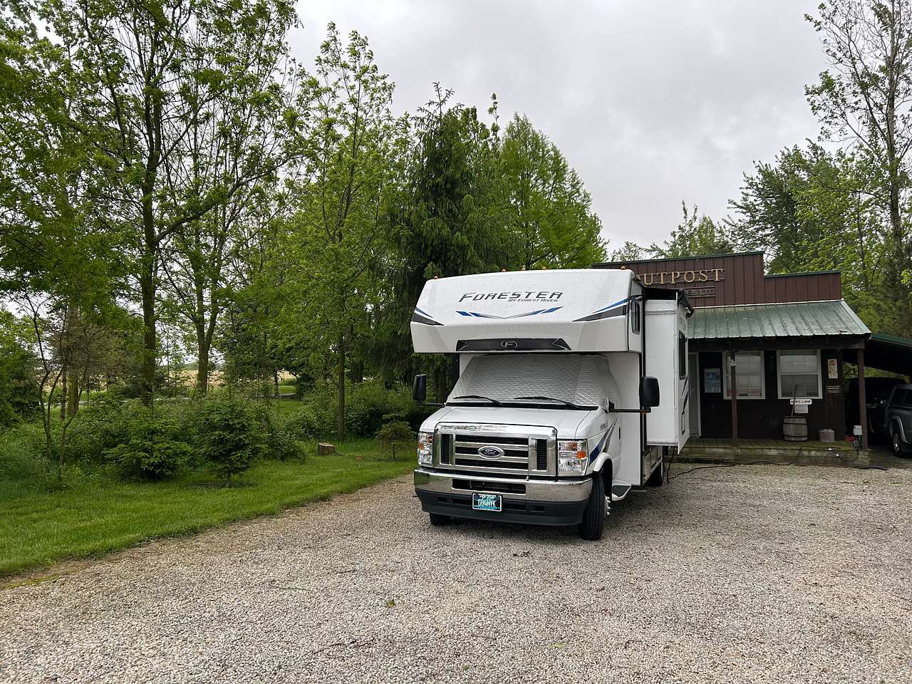 Site easily accommodated my 27’ RV