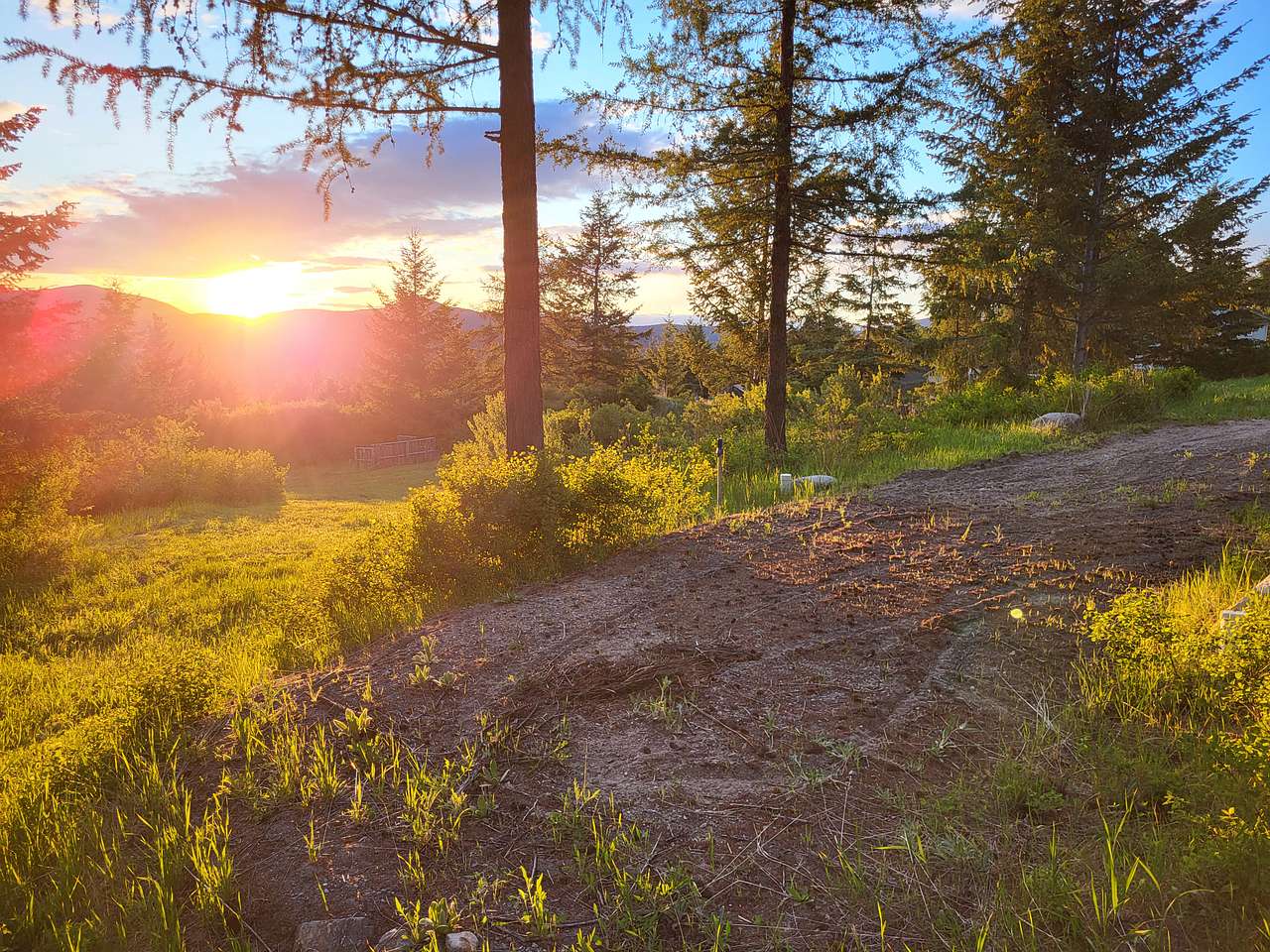 Sunset from Larch Pad.