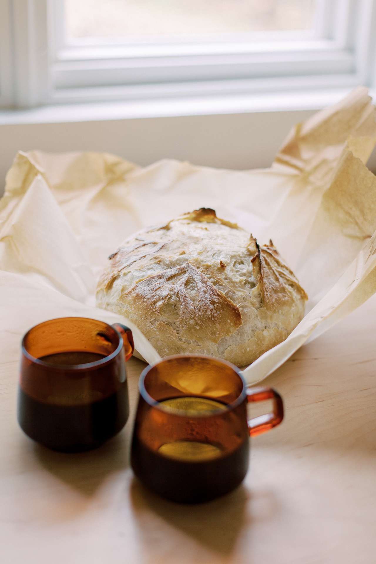 I include a loaf of my homemade sourdough for 6+night stays. If you would like to add a loaf to a shorter stay ($15) please ask:)