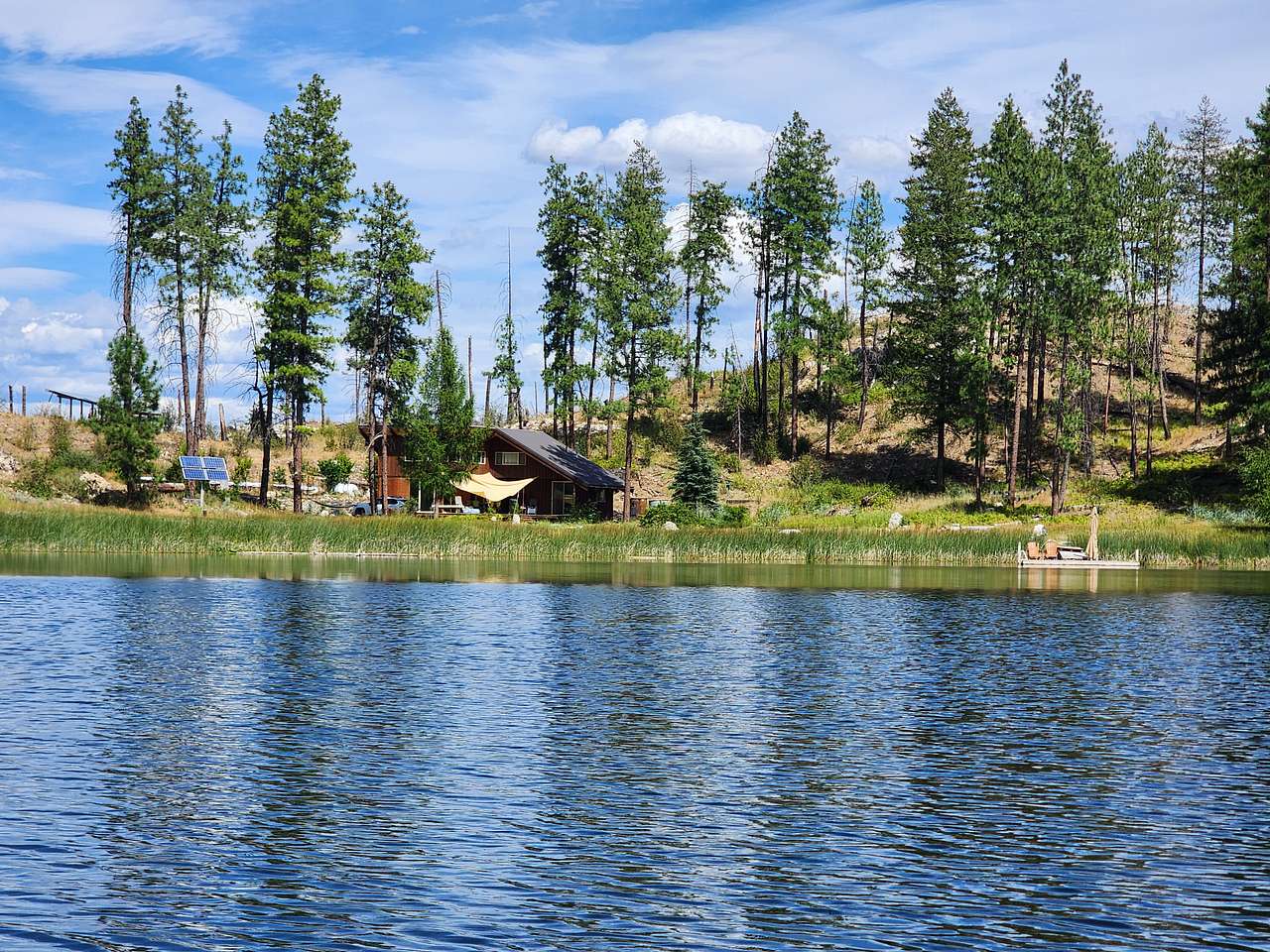 View from out on the lake.