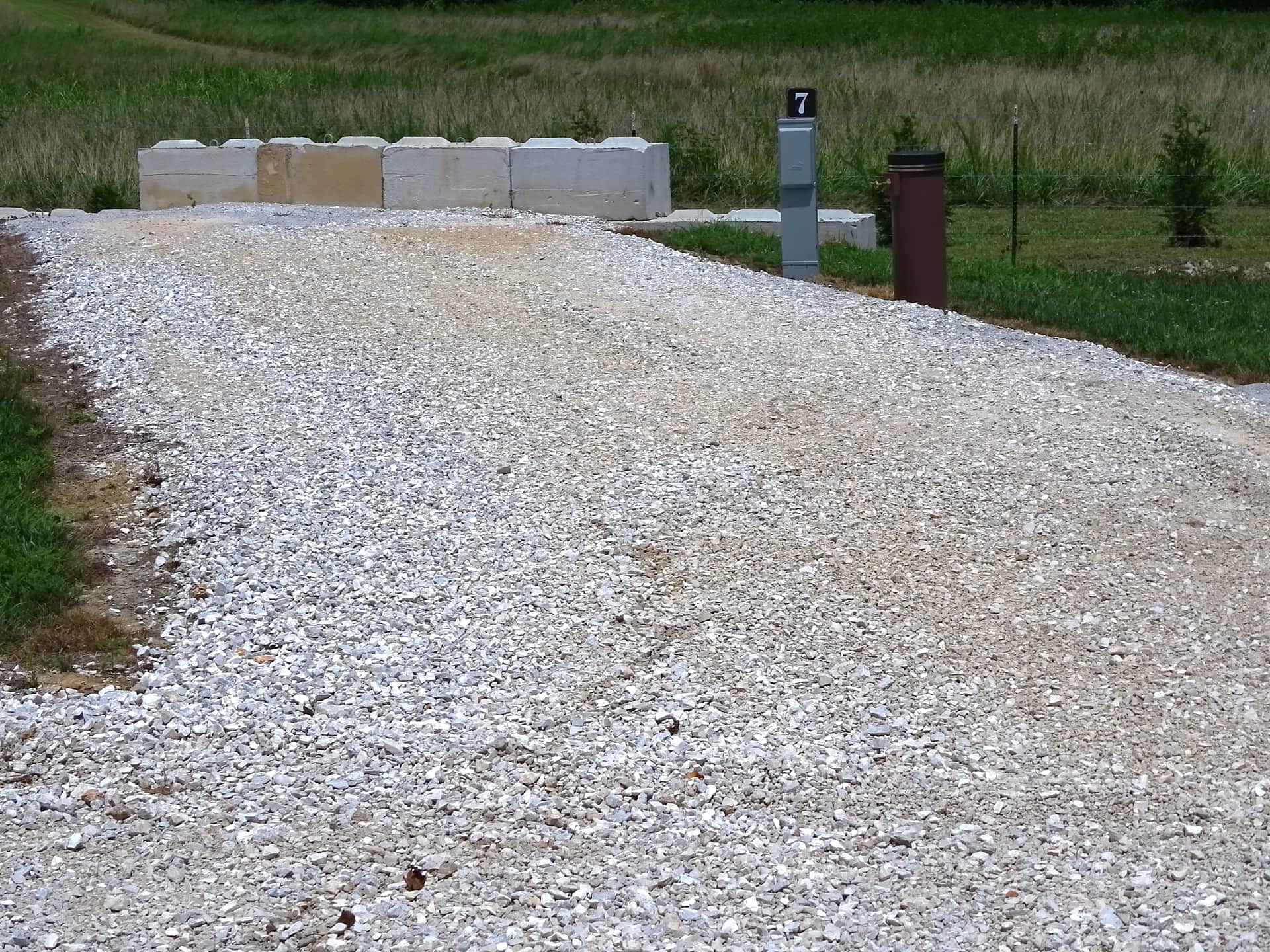 Site #7 - back-in, water/electric only. It is 45' long. 50/30/20 amp service is available - take your pick! We are the only campground in the area that provides potable water.
