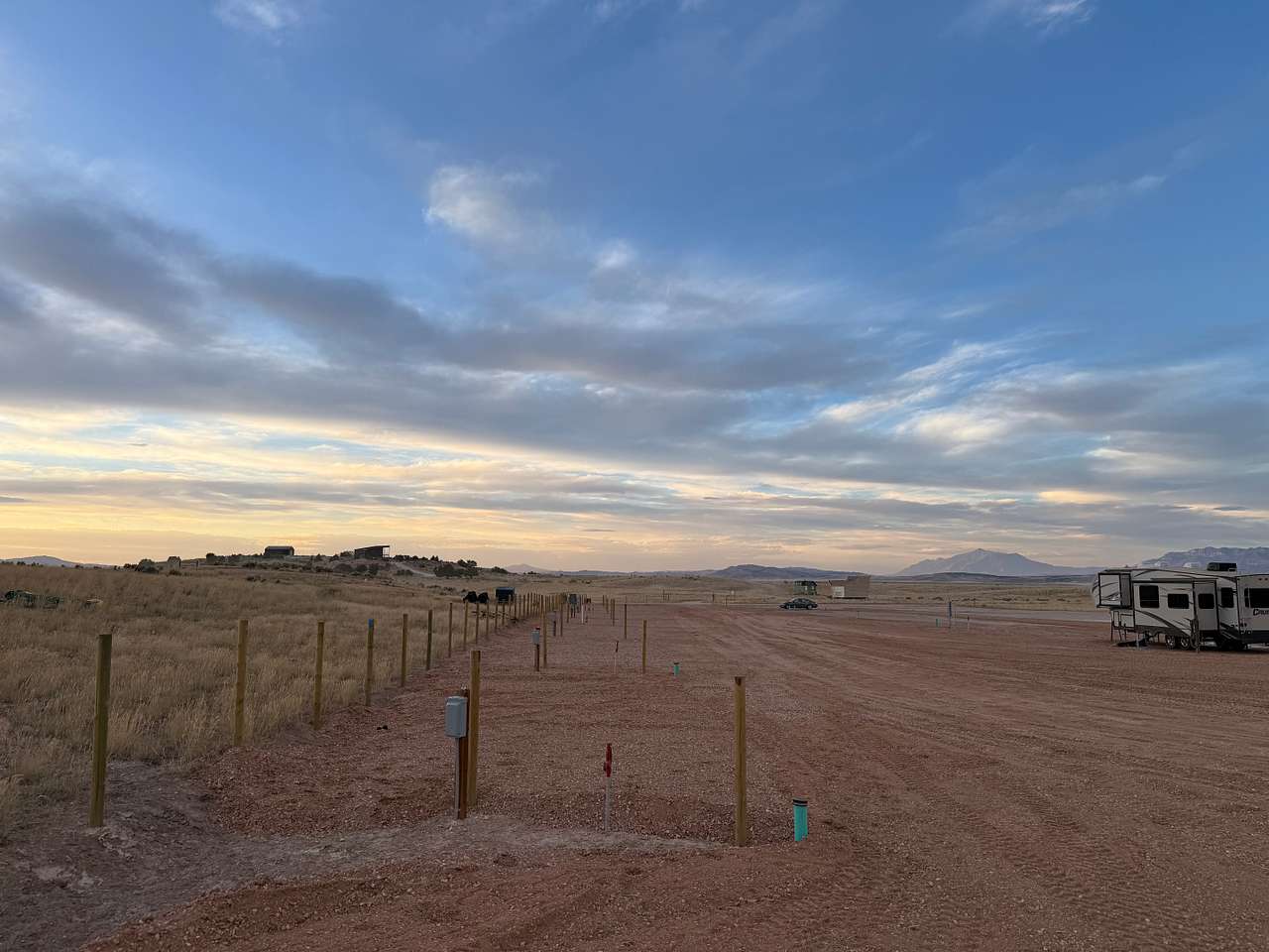 RV Sites from the east side facing the road. 
