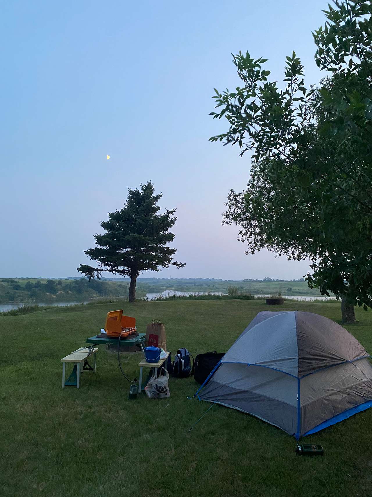 Tent site C behind office