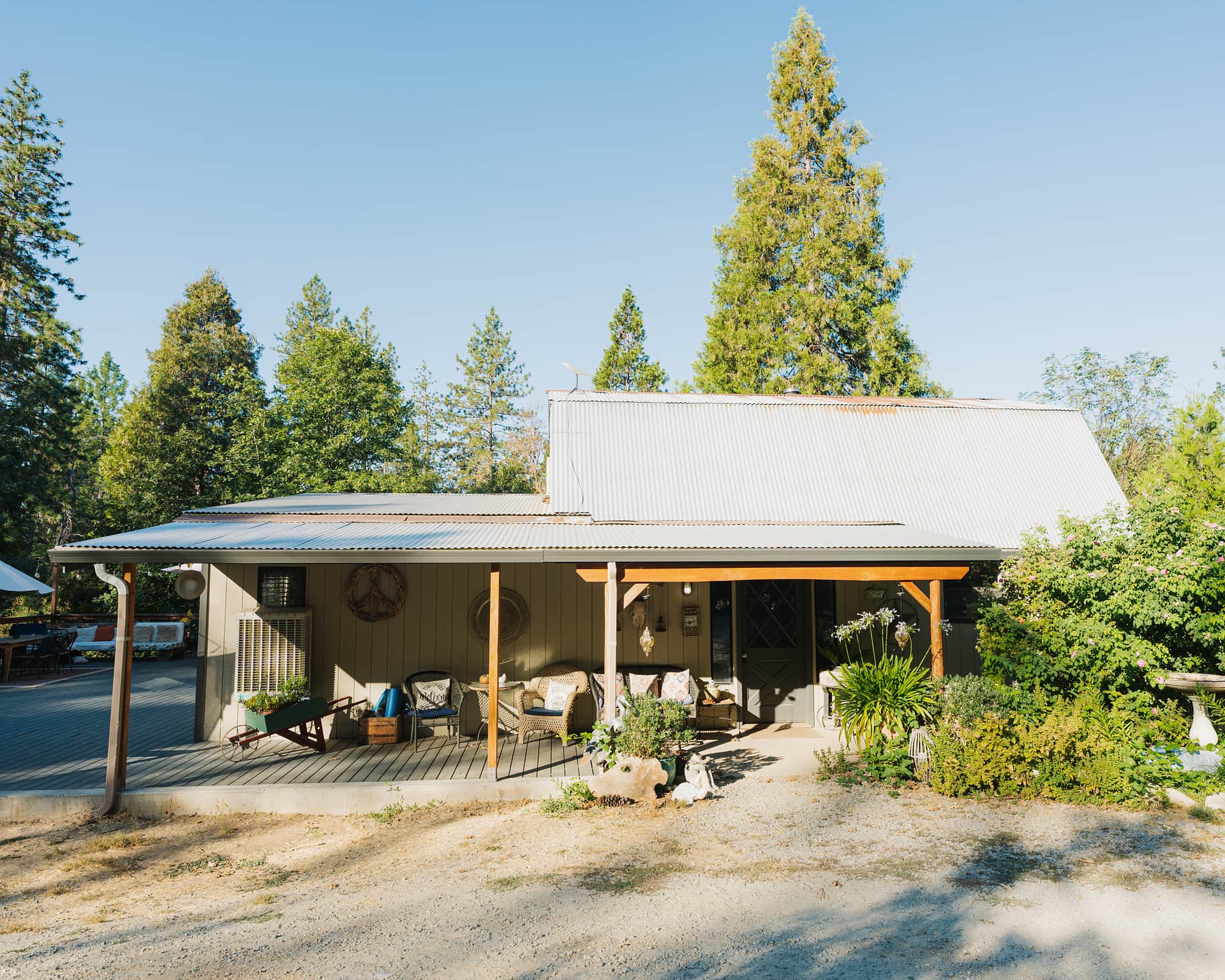 Front of cabin 