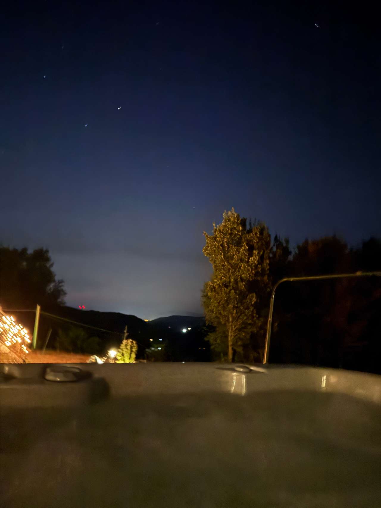 What a view from the hot tub. Looking up at the stars was even better!