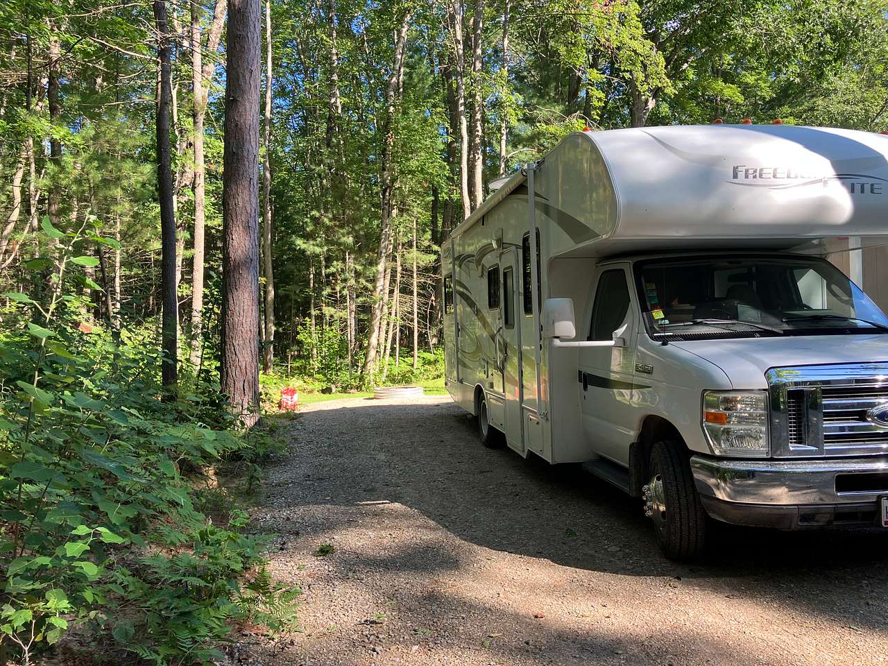 Our Quiet Wooded RV Campsite