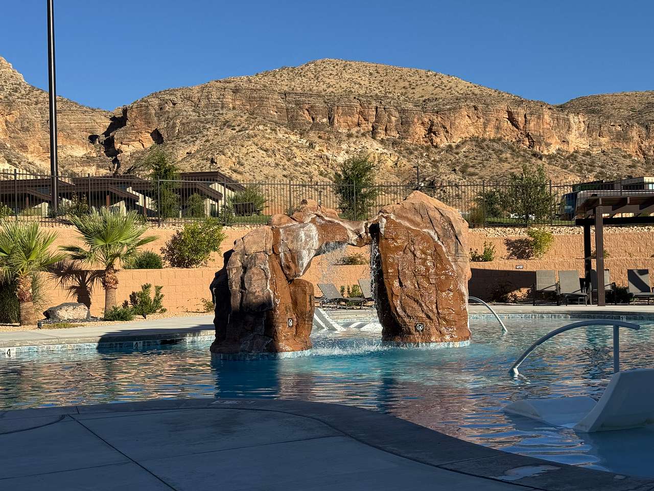 Beautiful Arch Waterfall Pool