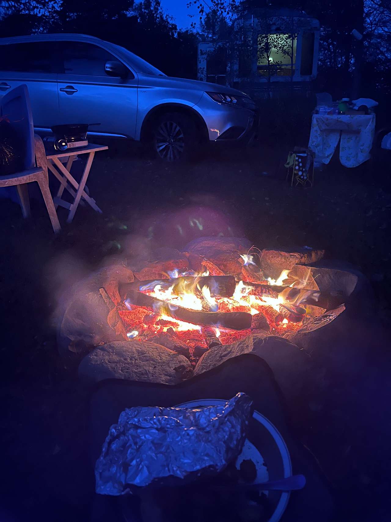 Large fire pit