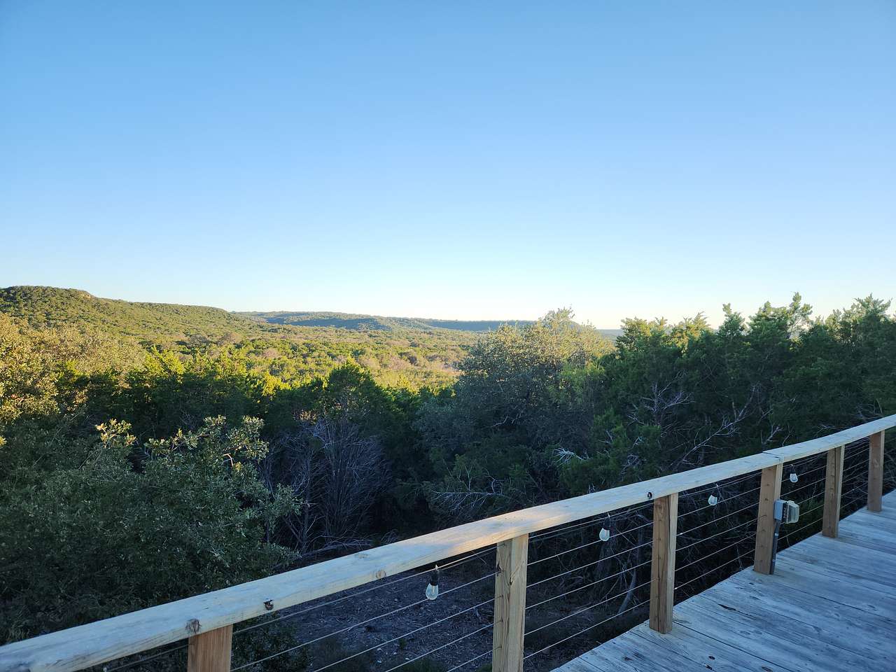 View from deck