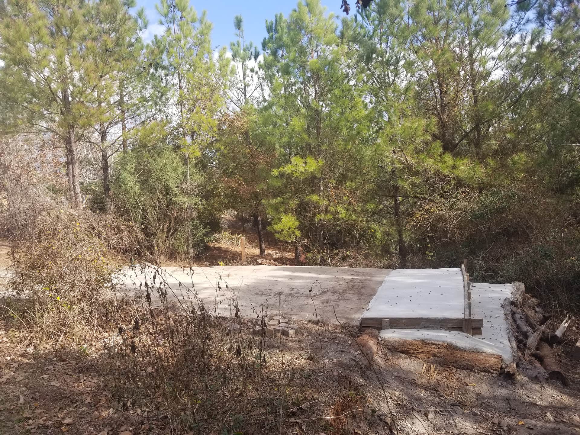 After we extended the pad to accommodate larger RV's