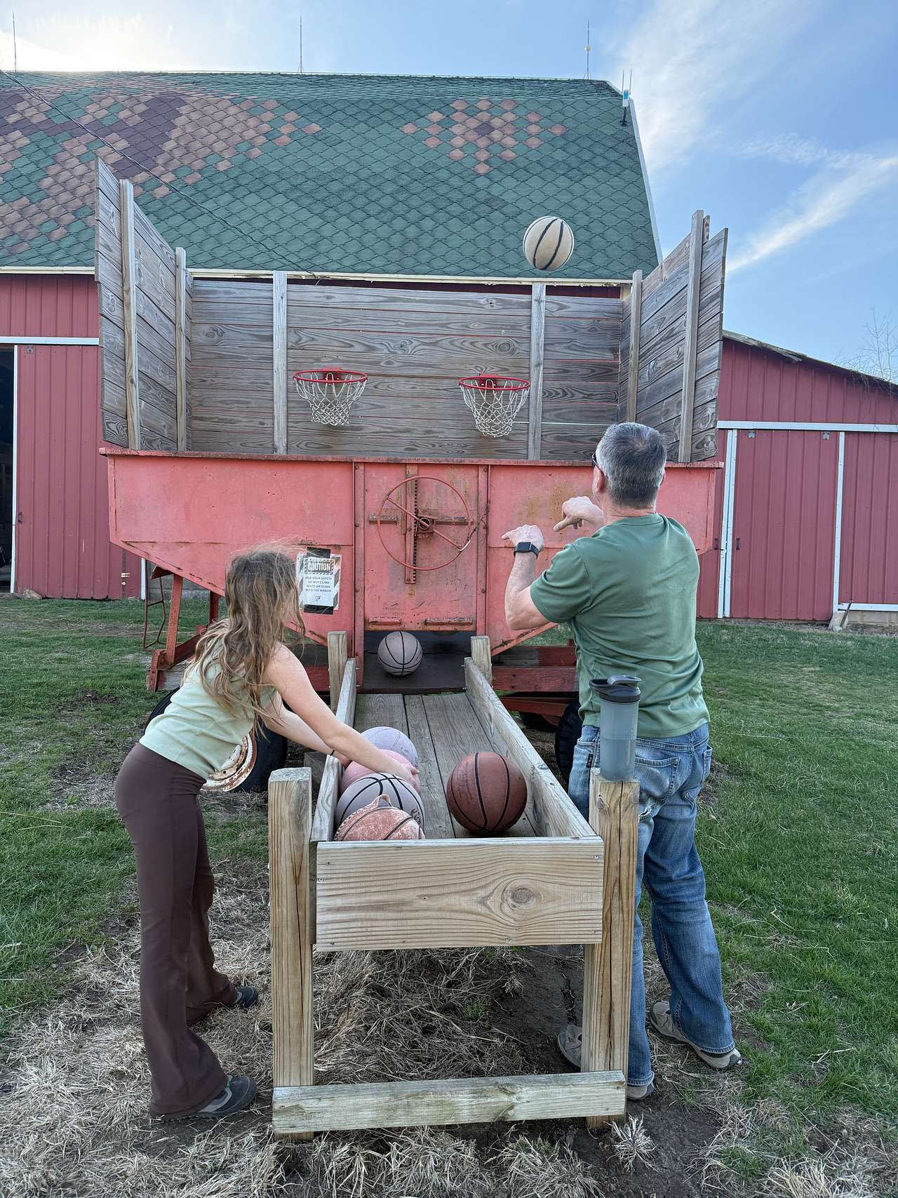 Shooting some hoops