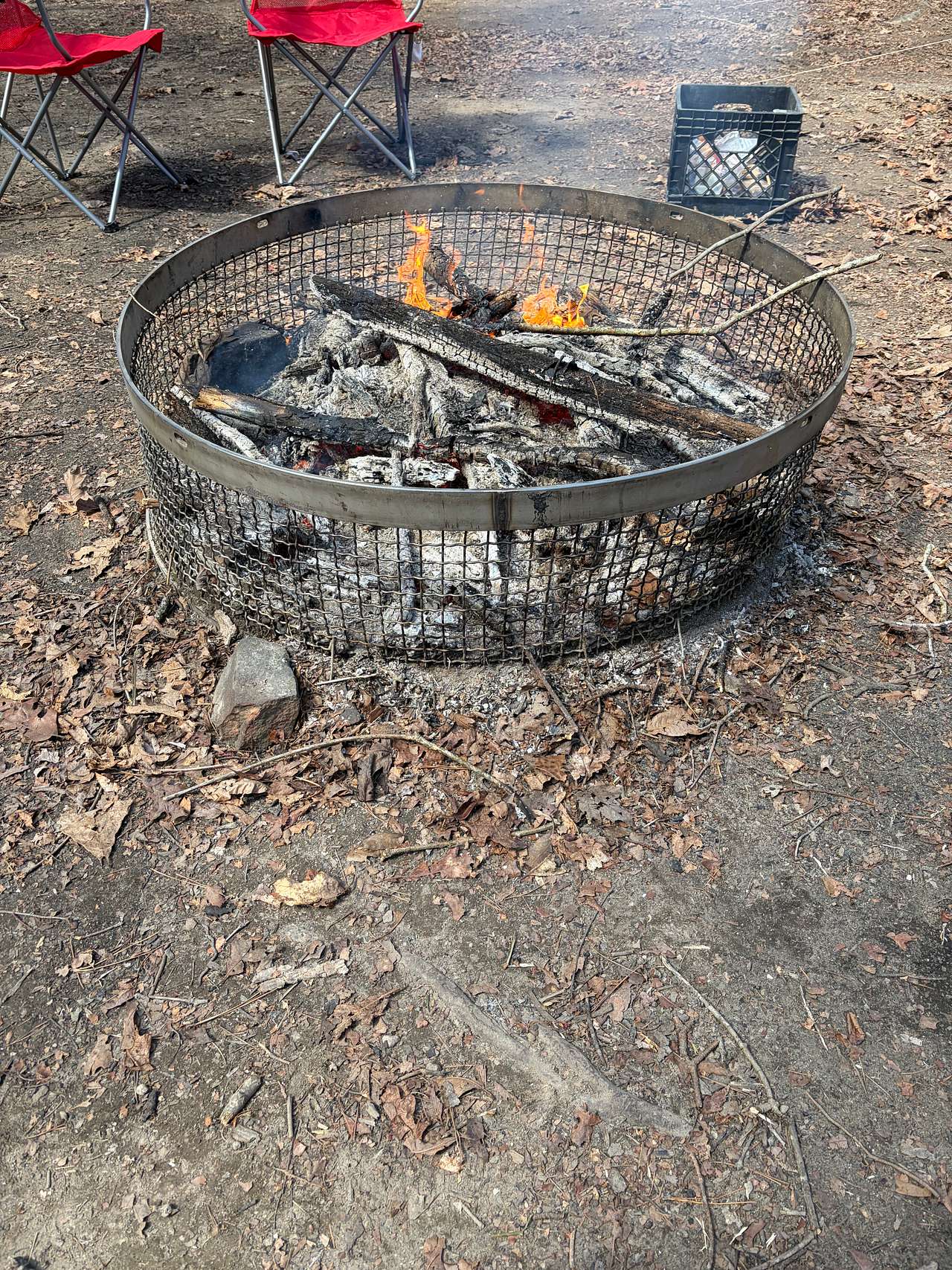 Extra large campfire ring. 