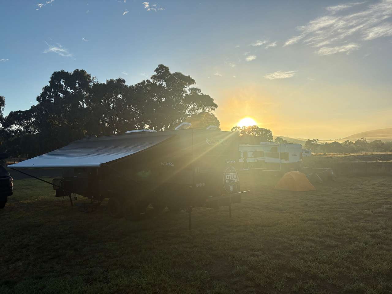 Left side parking gets the sunrise 