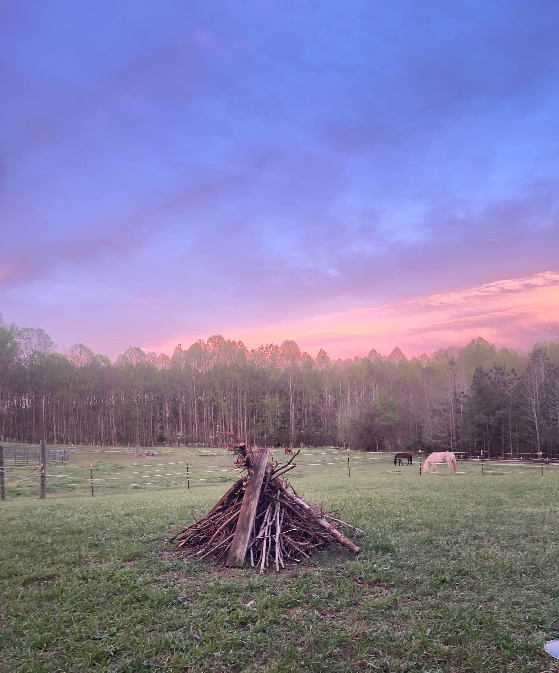 They had the bonfire ready