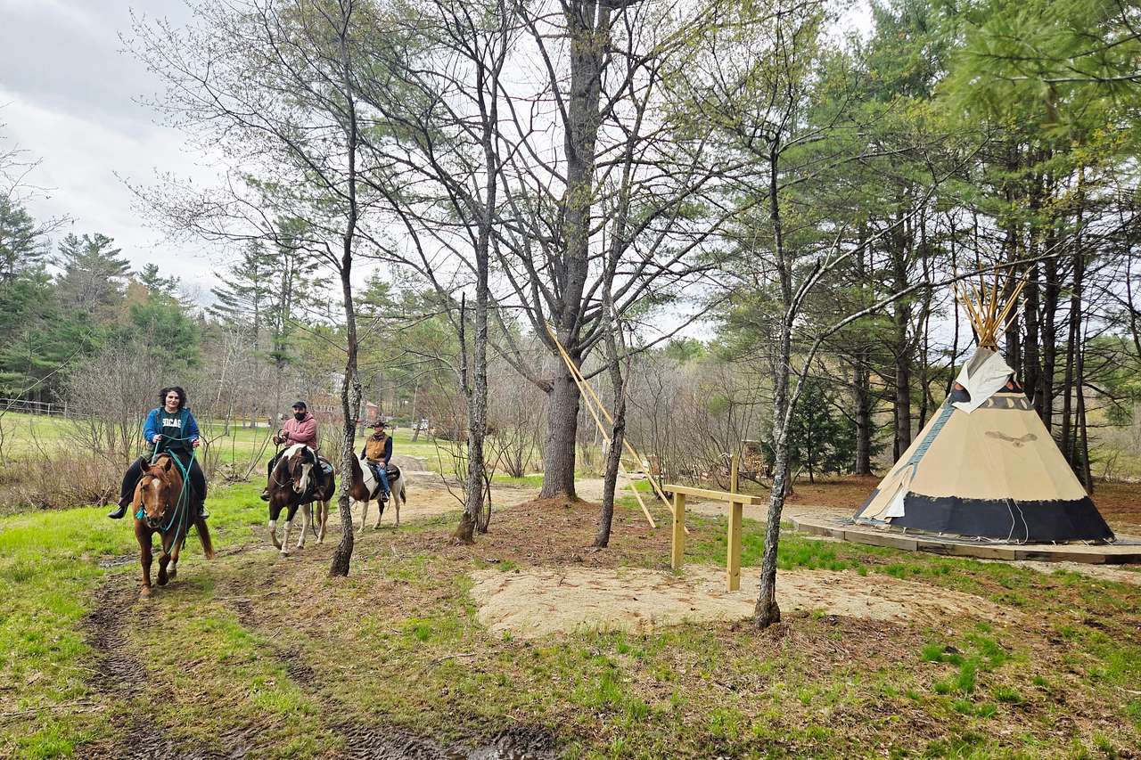 Tipi Camping at Thunder K Ranch