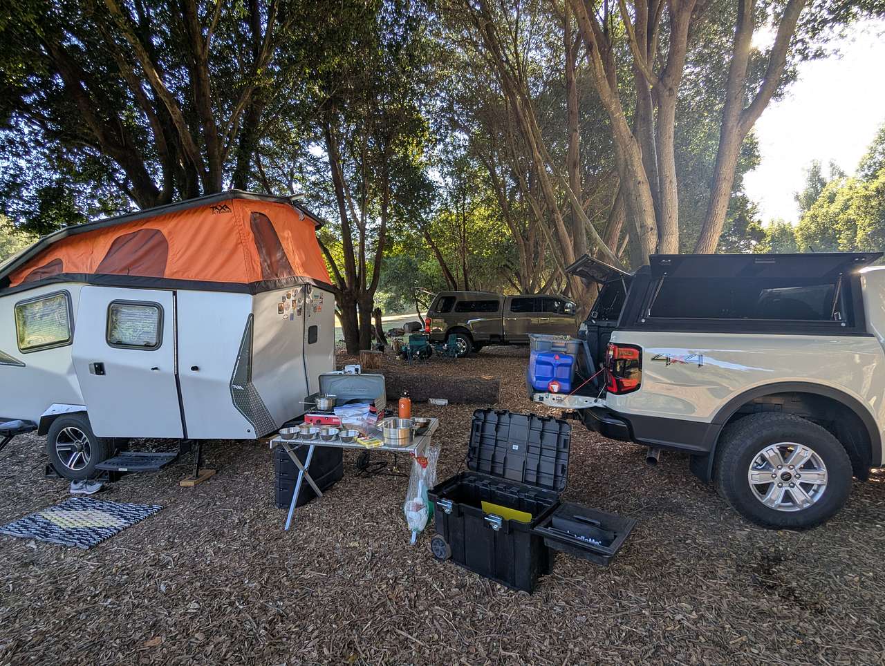 Campers in our reserved site the second night.