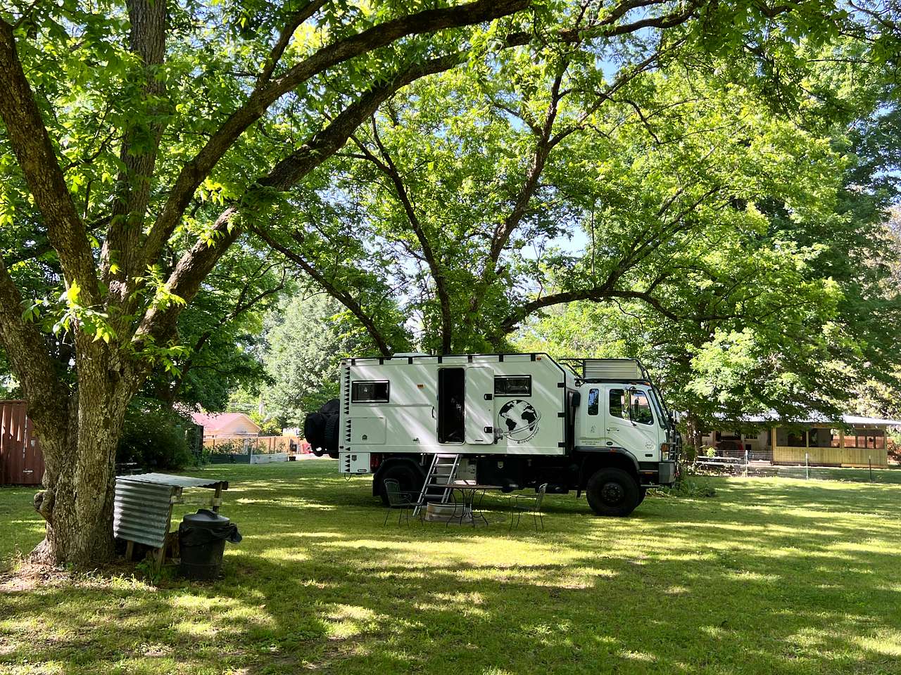 Shady private pecan grove 