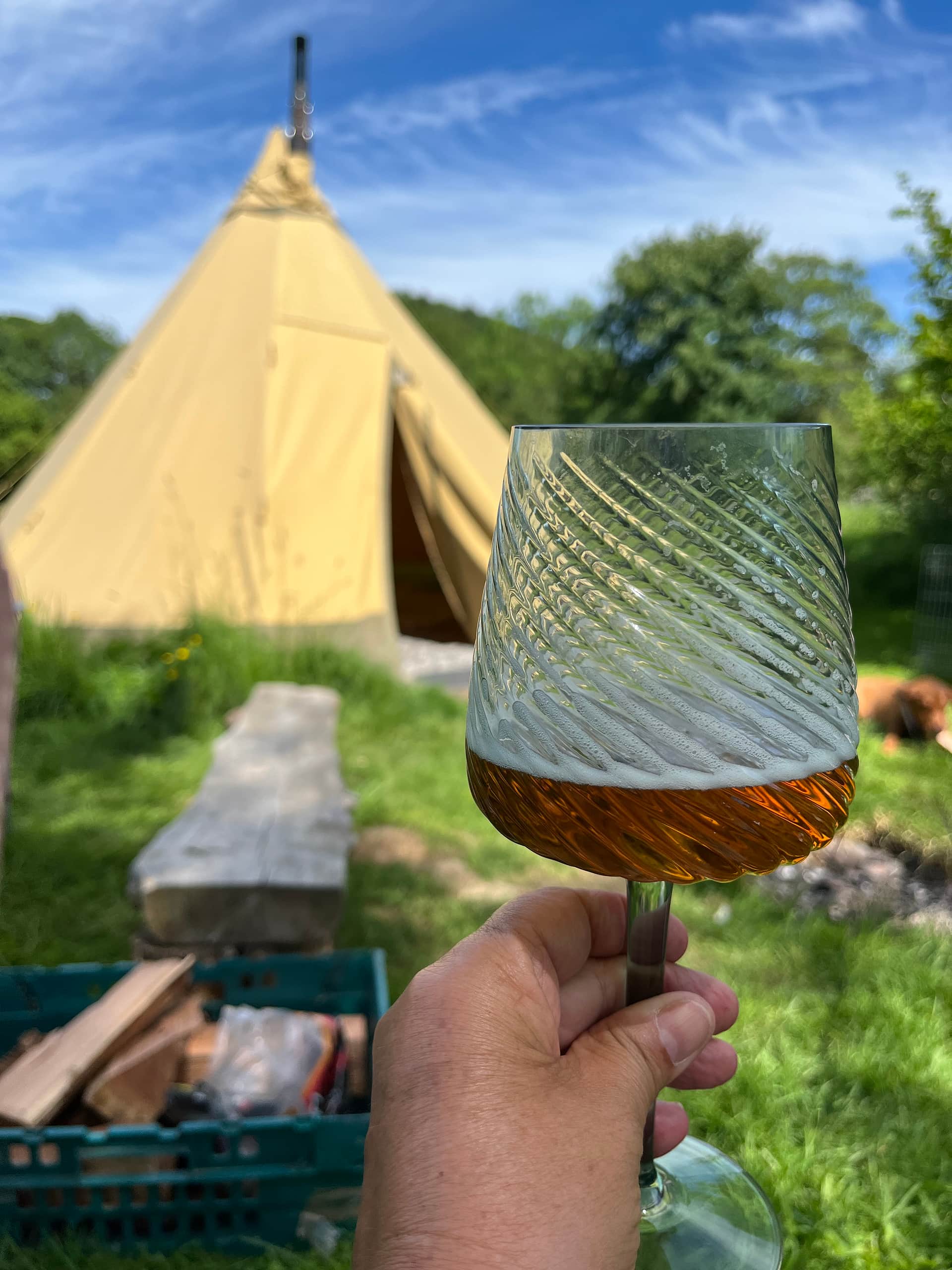 Tipis at Ponty, Greener Camping