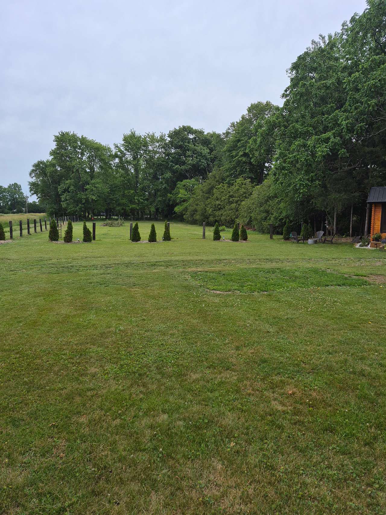 Grassy area for camping hydro is available 
