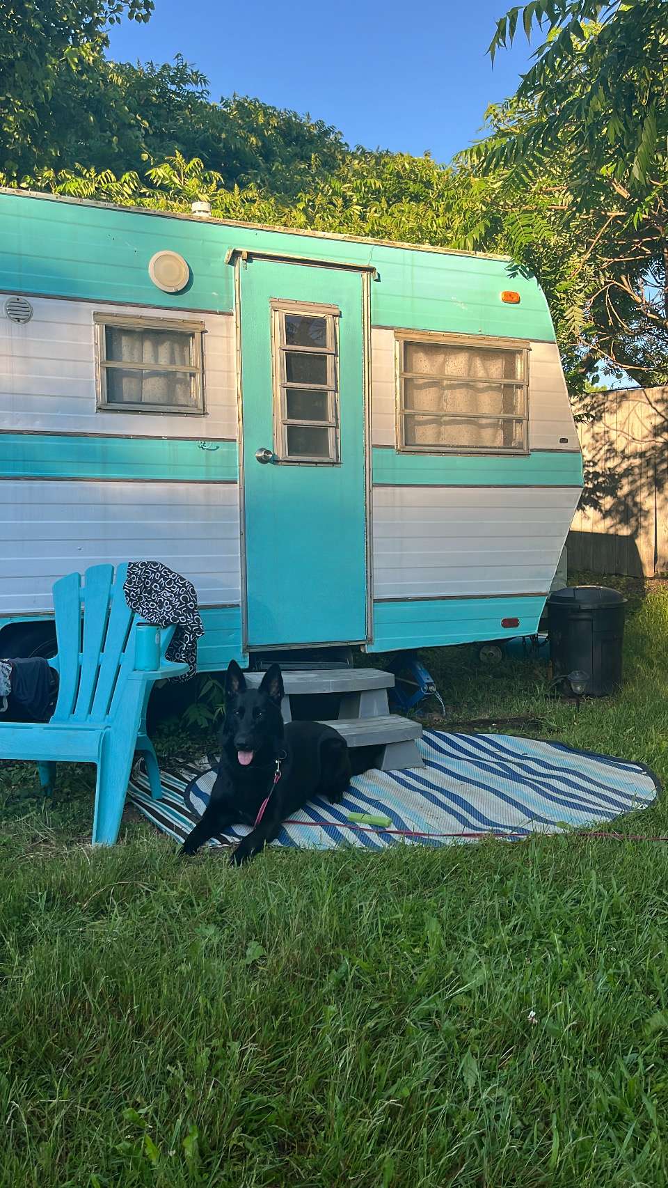 Vintage Camper /Firepit/Apple Trees