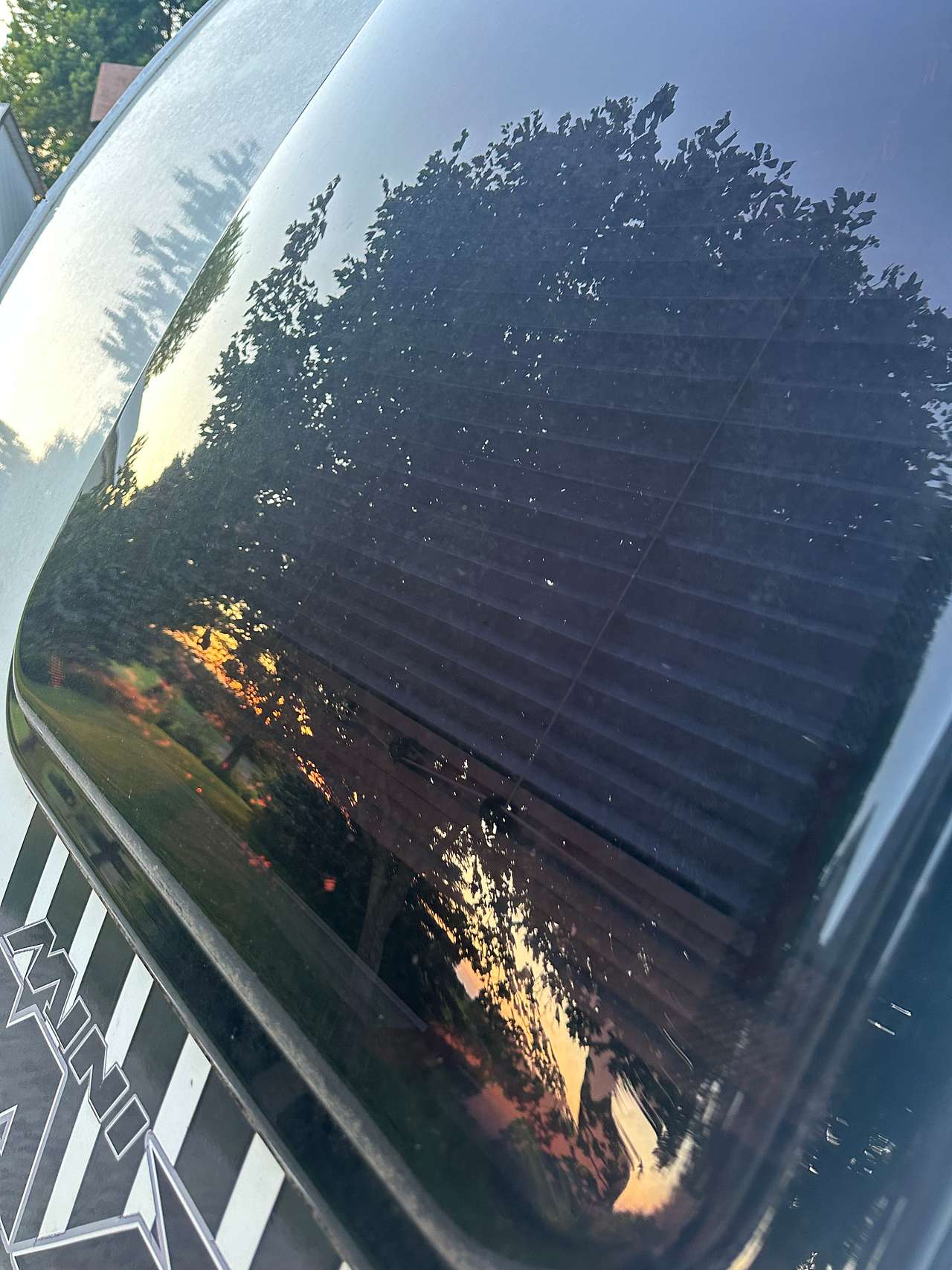 Reflection in the Stargazer window of my MiniMax camper 😍