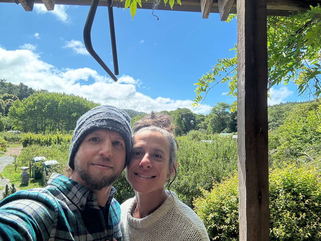View from their community room overlooking the farm