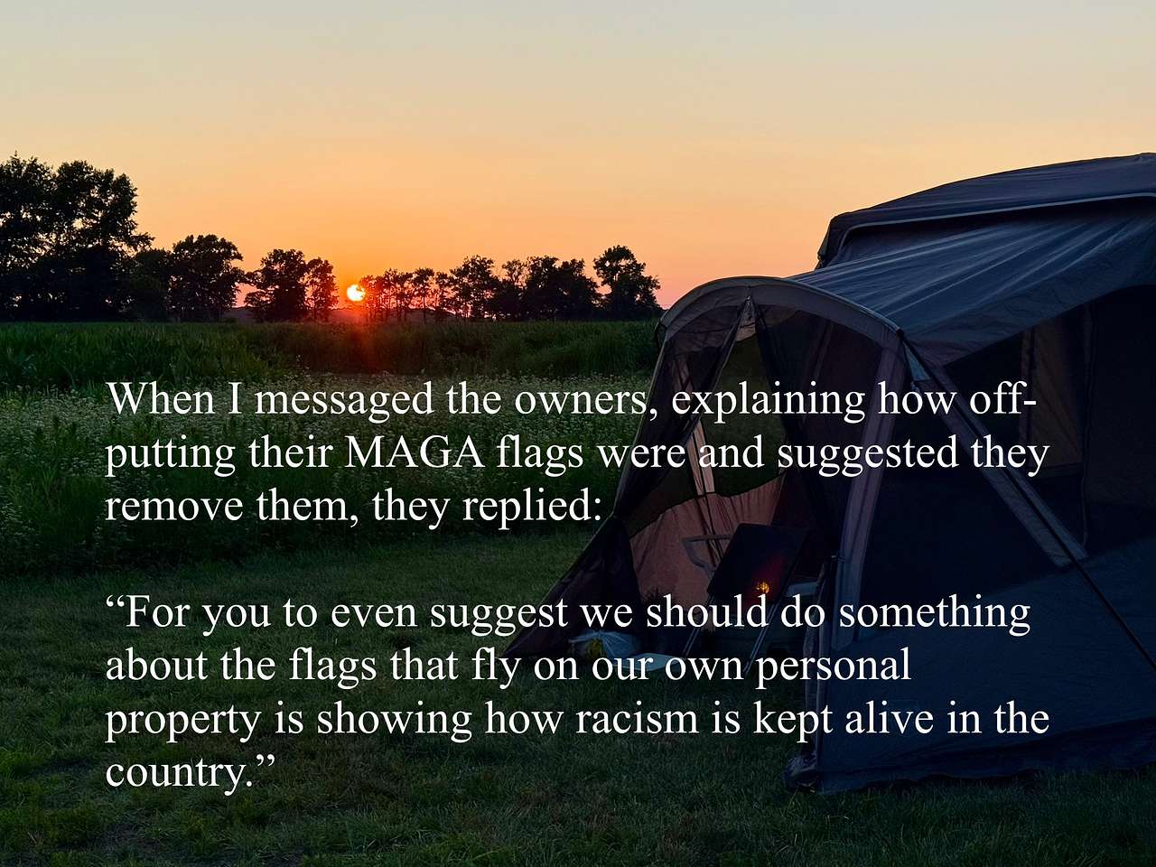 Removal of MAGA flags not optional 
