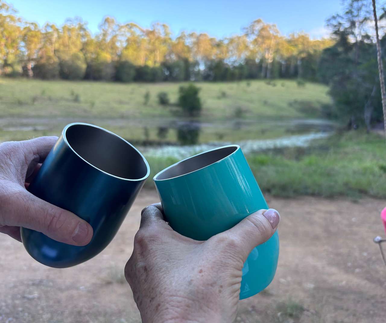 Cheers to camping 