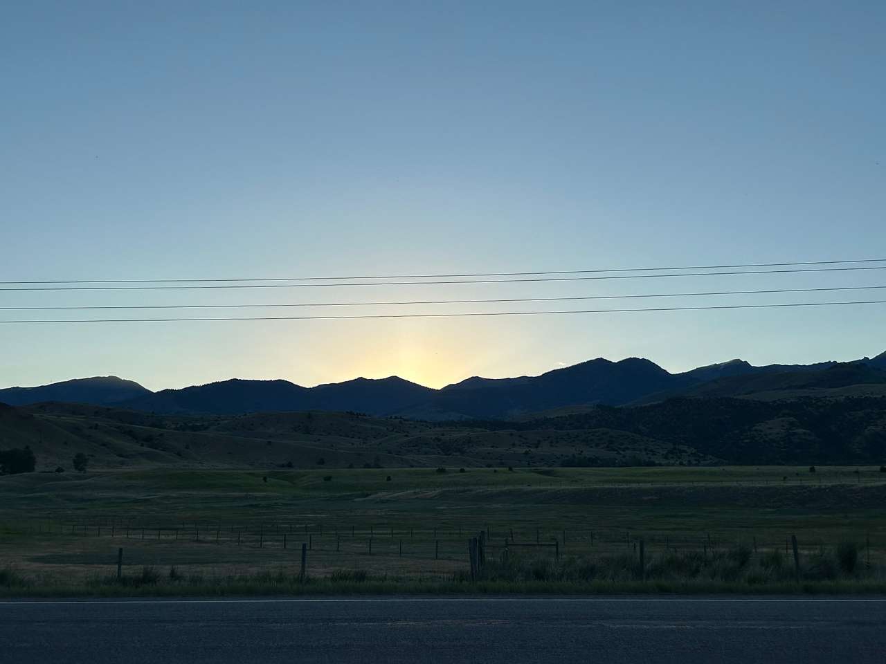 Sunset at 9pm
