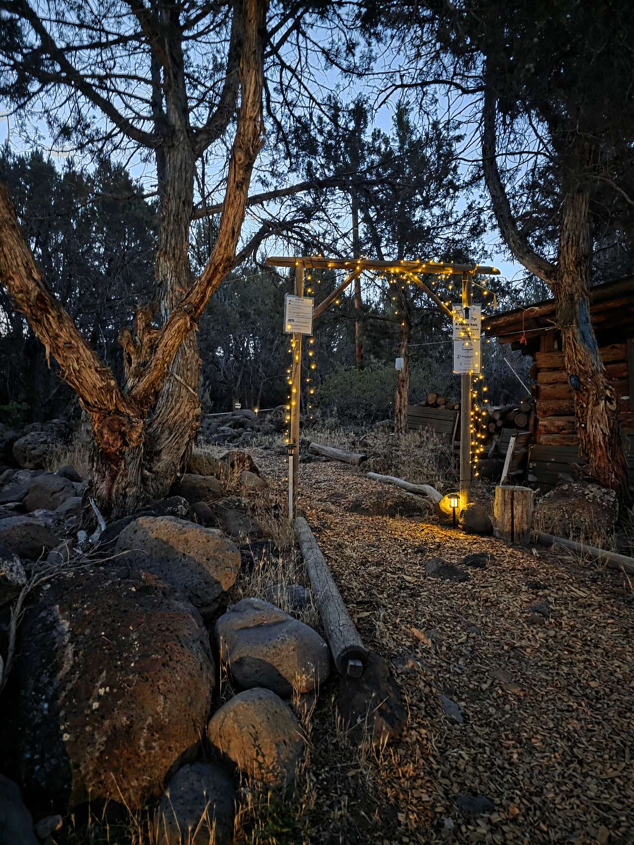 "Portal" to the campsites