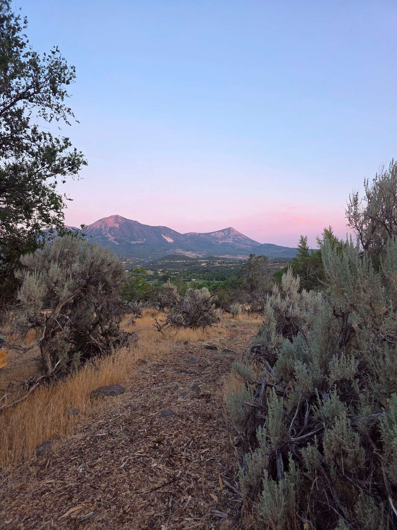 View from the tent sites