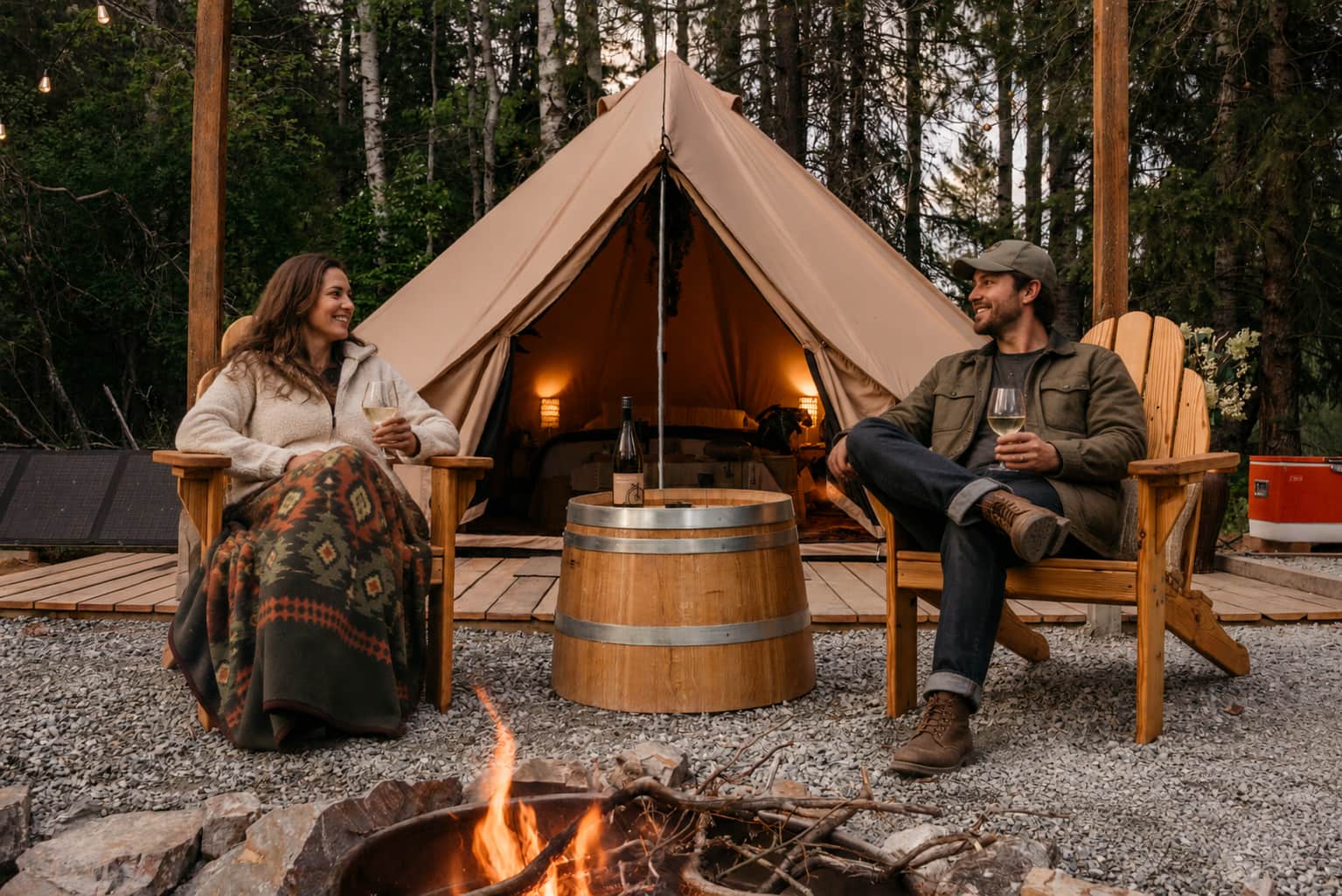 A romantic getaway for two