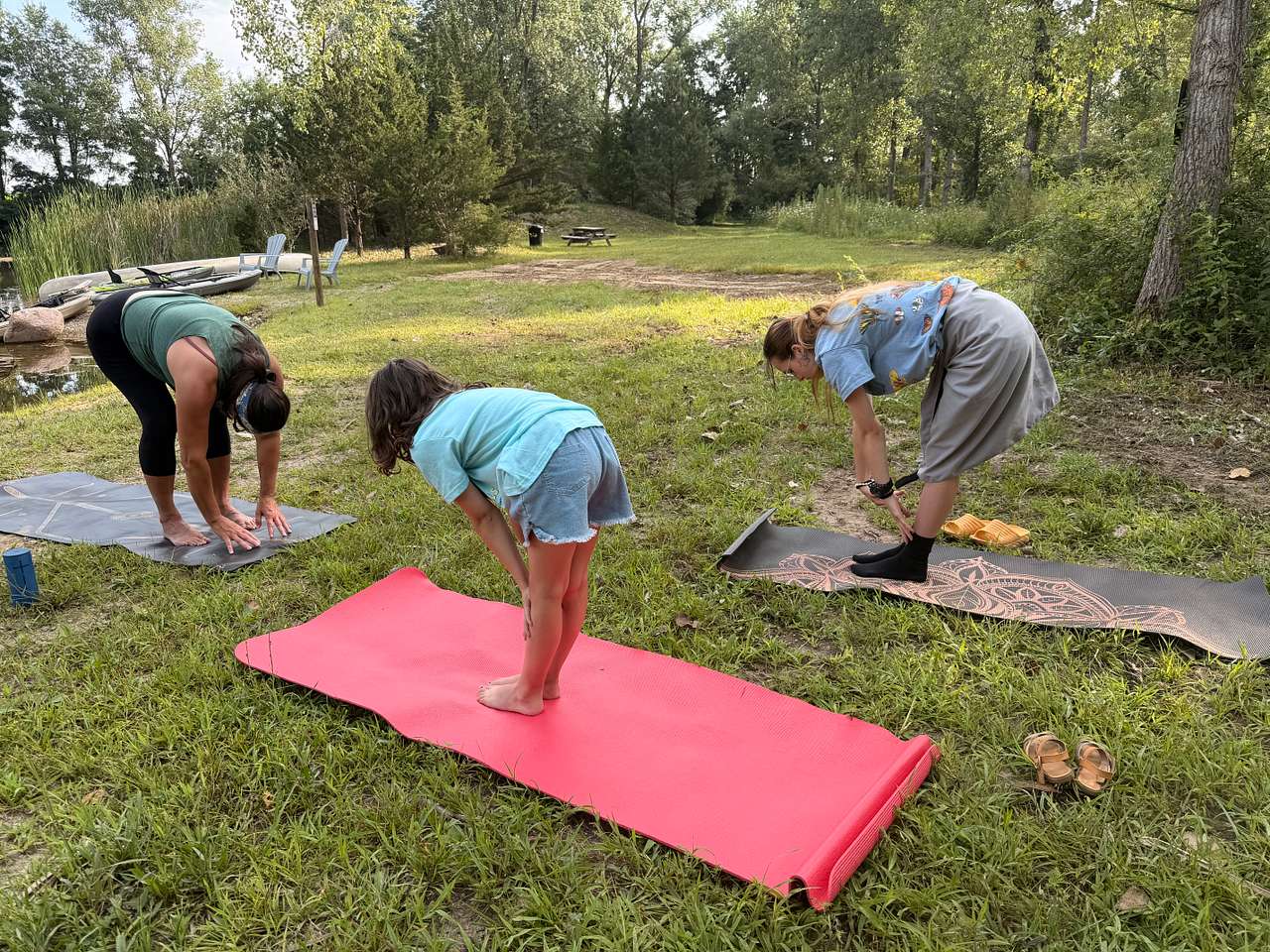 The birds are singing, the clouds are moving and the leadership skills were super!! Best yoga class ever! 