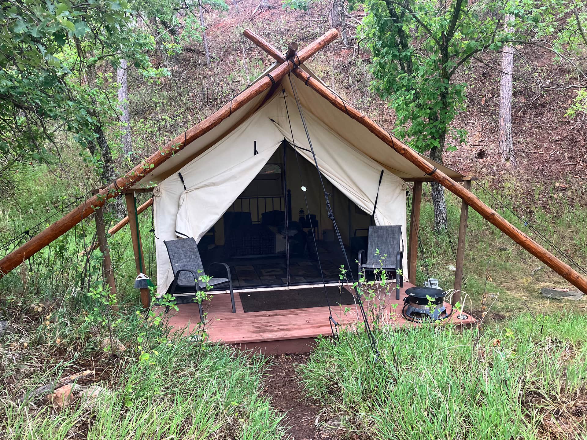 Outside of Tent