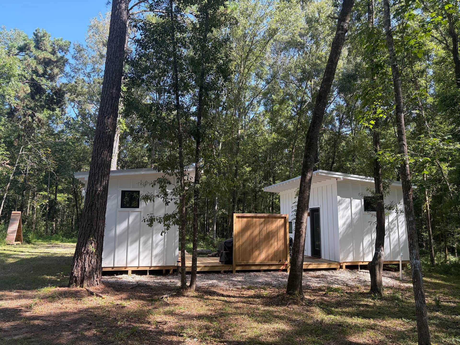 Cabin site view from gate
