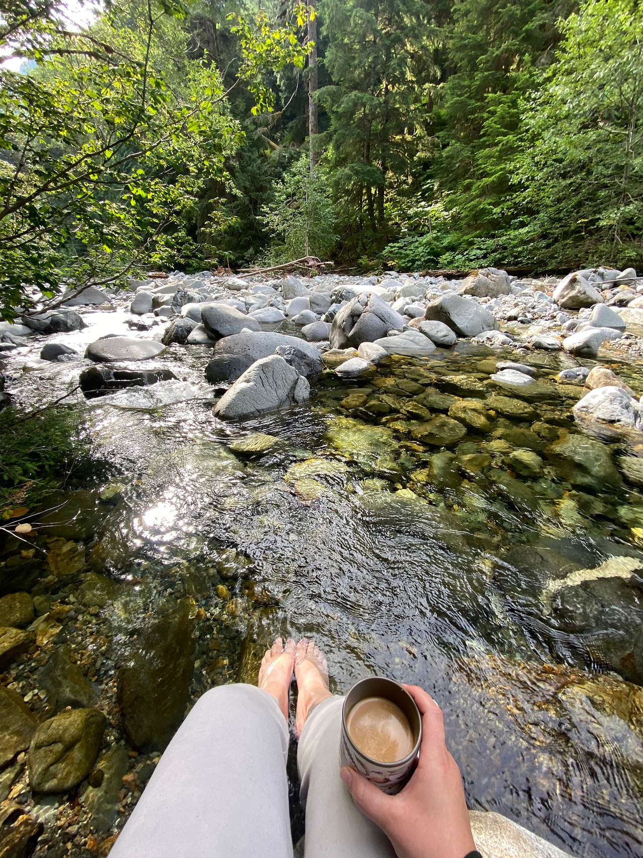 Creek by campsite 