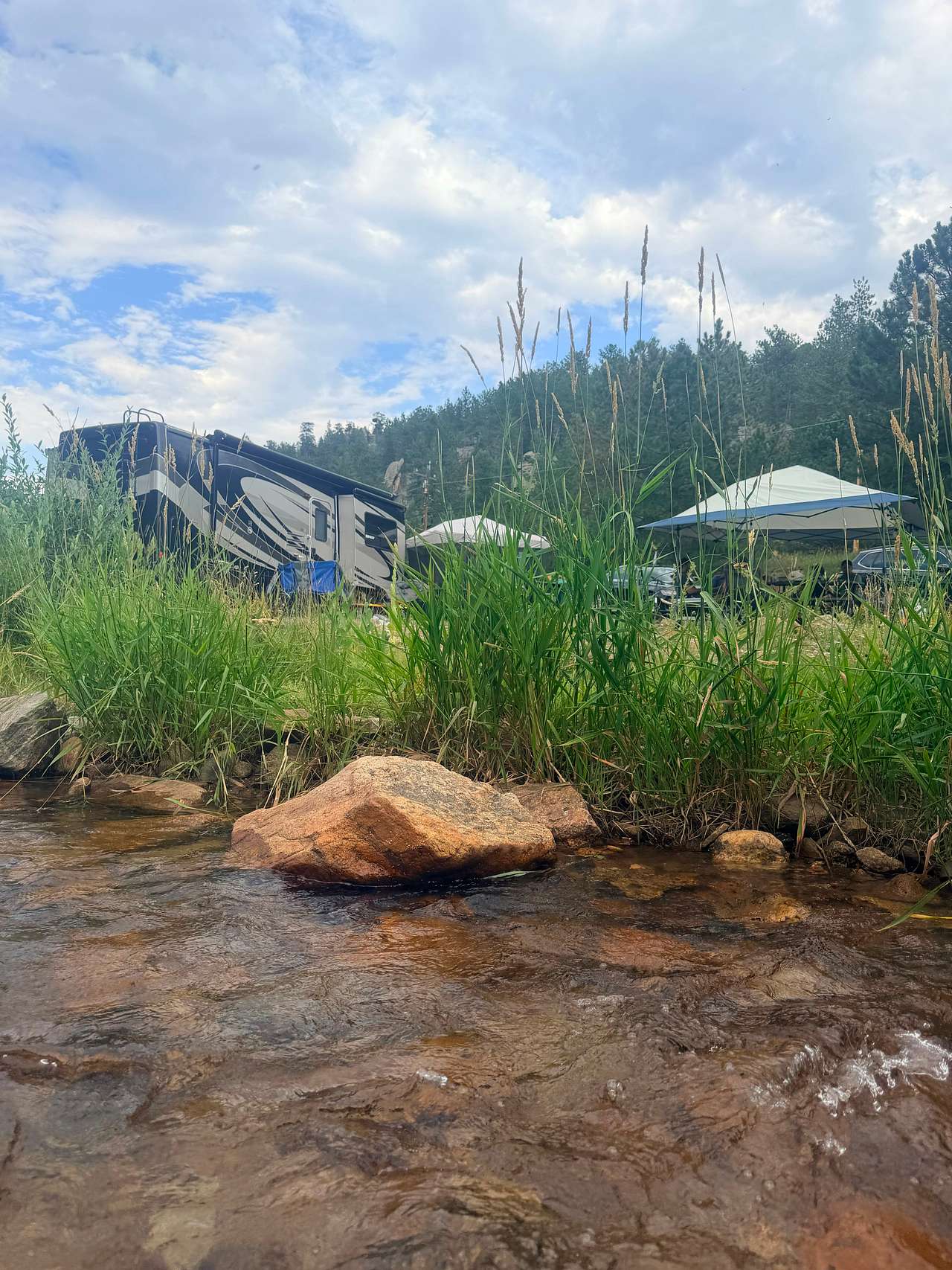 RV site near Estes Park