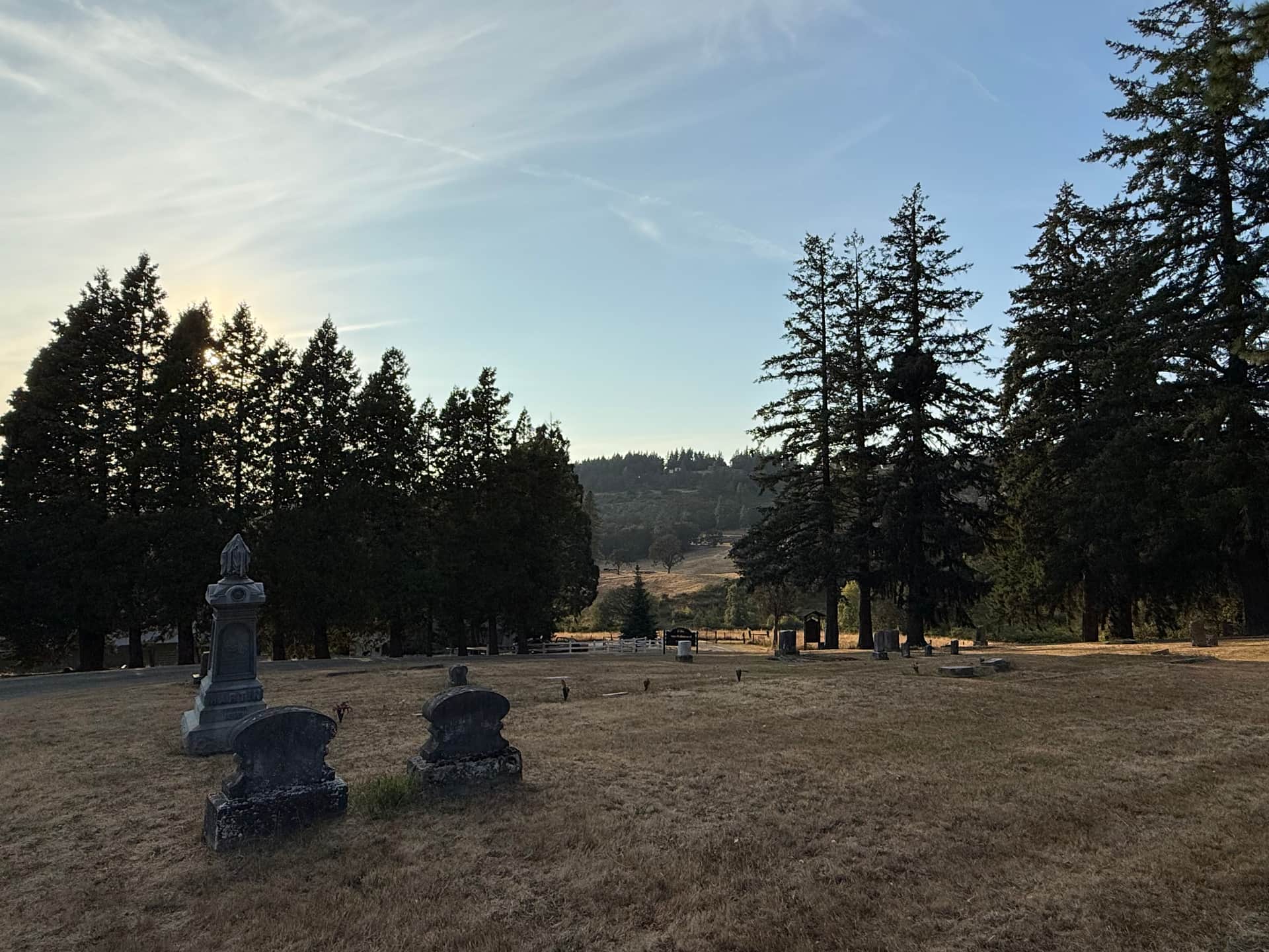 Next door historic cemetery 