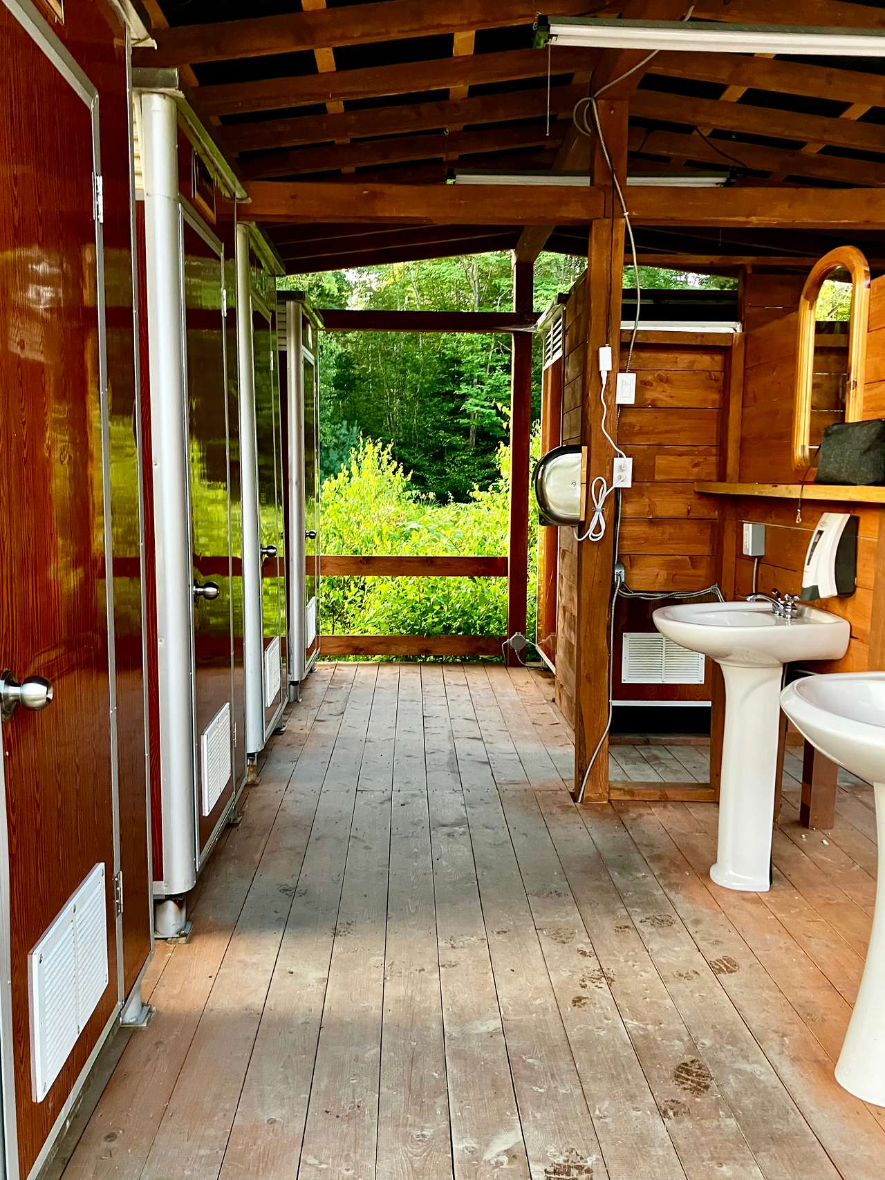 Washroom/ shower and dish washing station area