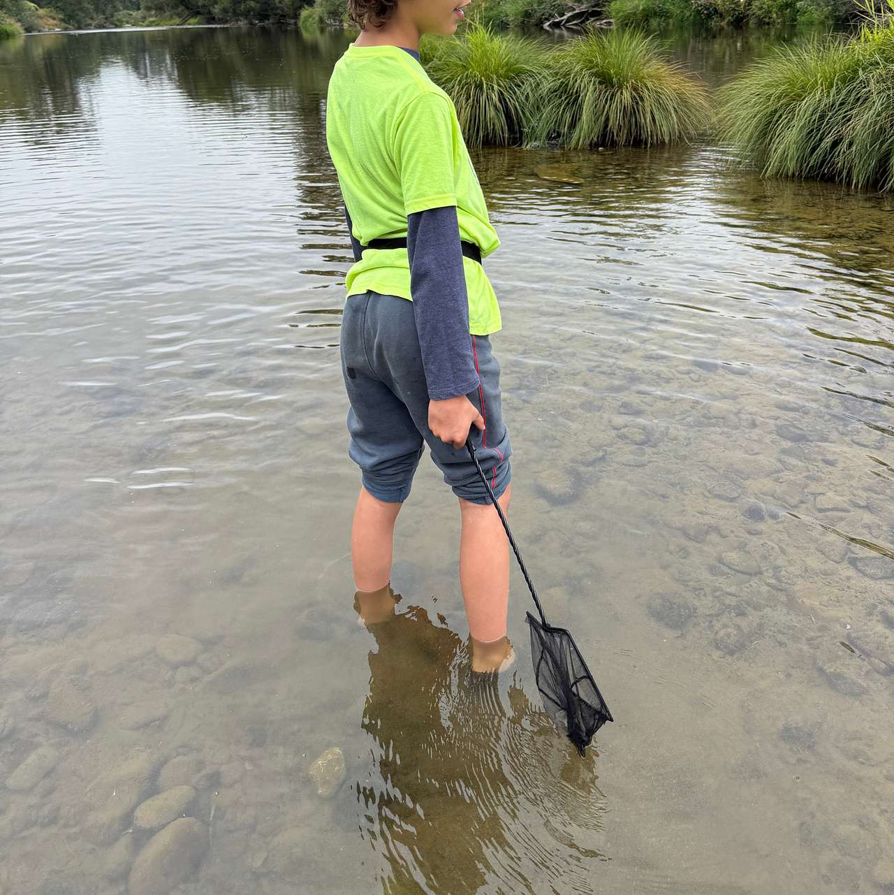 We found a wading spot just a little walk away