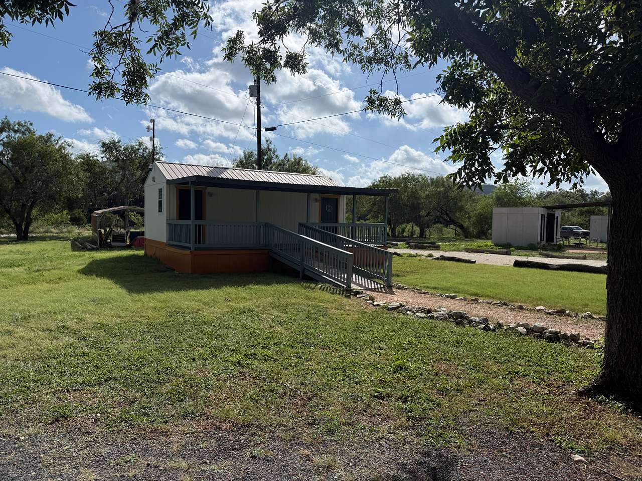 Clean restrooms and showers available.
