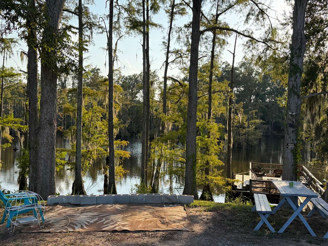 Tent spot on Bayou Desiard 