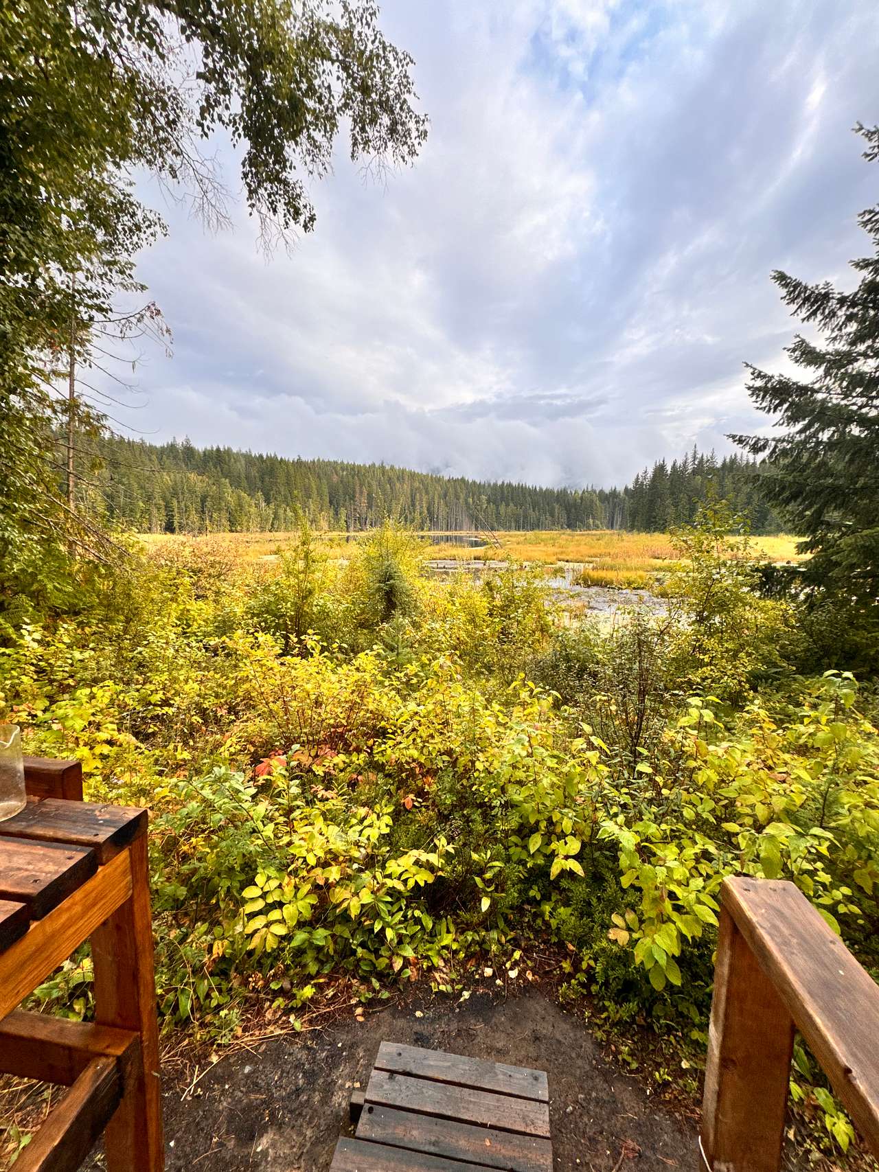 View from glamping tent #7