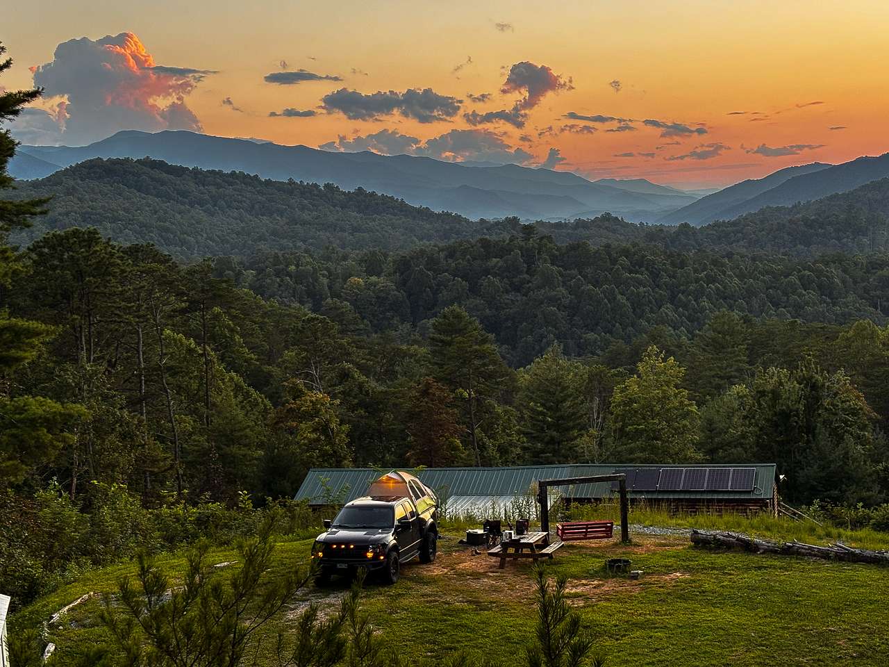 Sunset Ridge in the Smoky Mountains