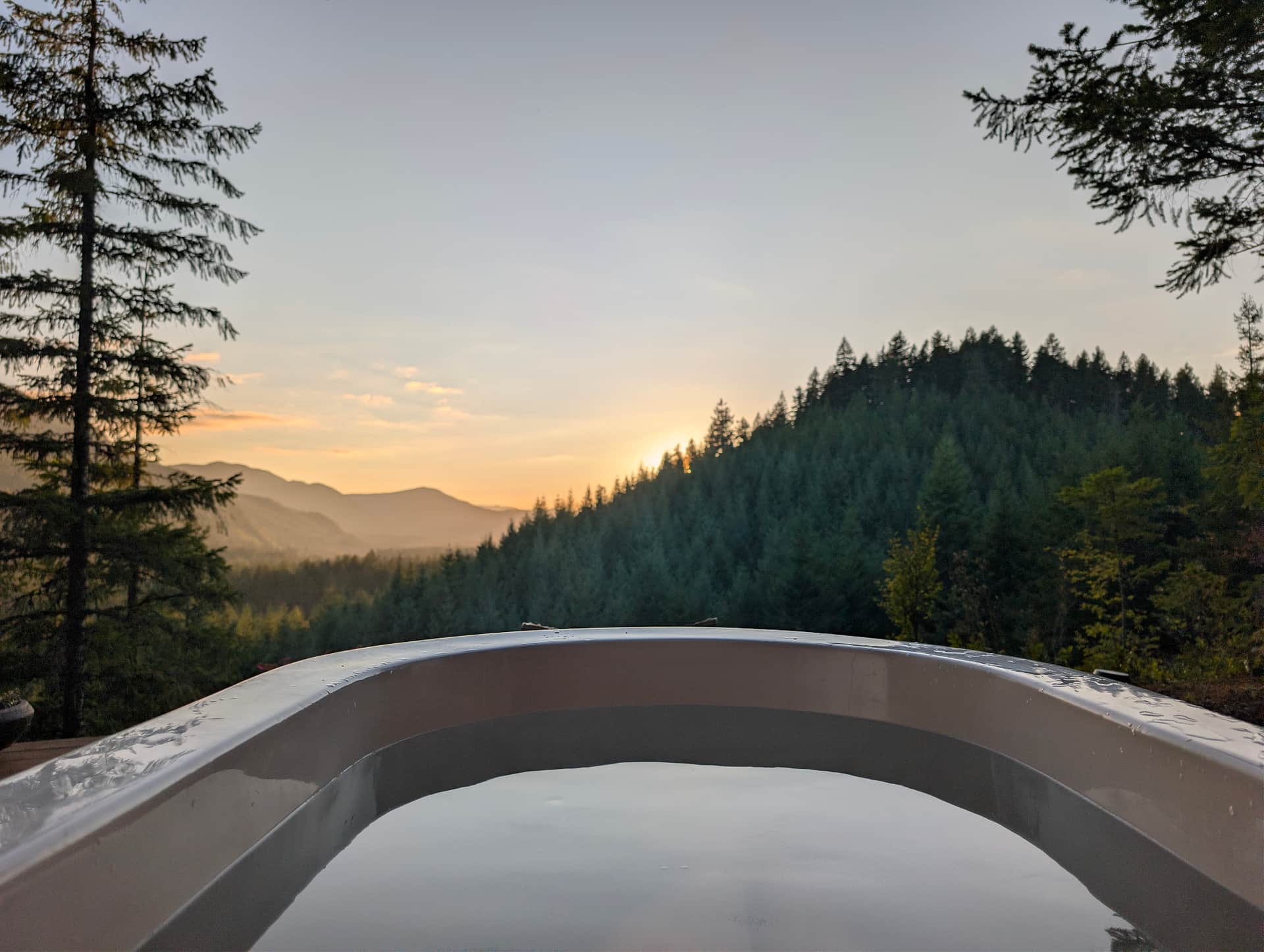 Bathe in the sunset. 