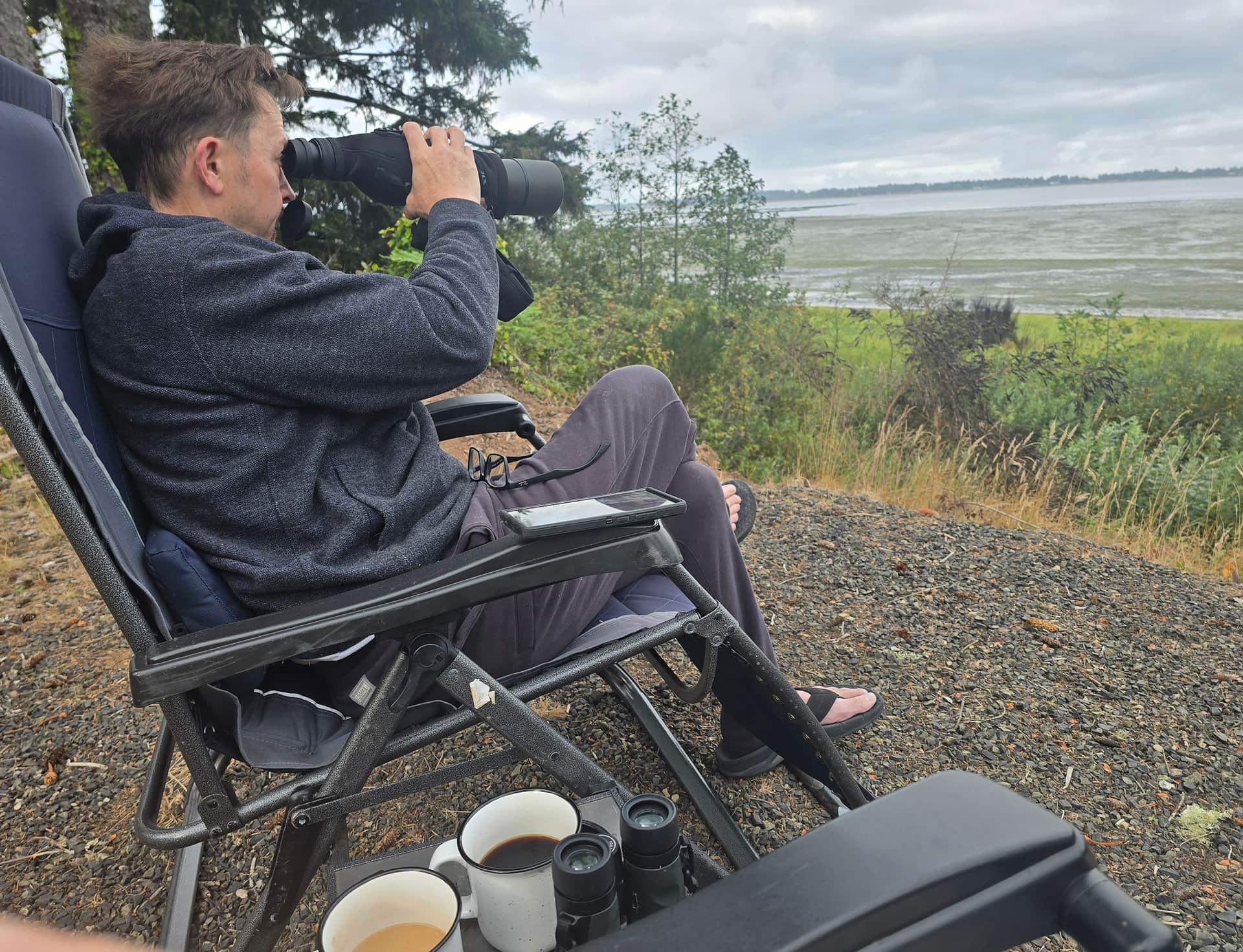 We love bird watching with our coffee